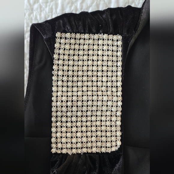 Black Velvety Dress - Picture 3 of 5